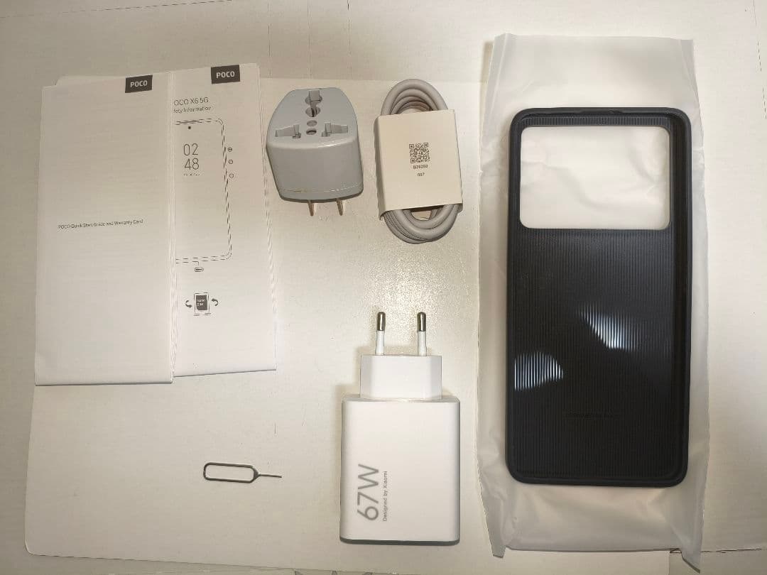 POCO X6 5G 8GB/256GB ケース ガラスフィルム付き