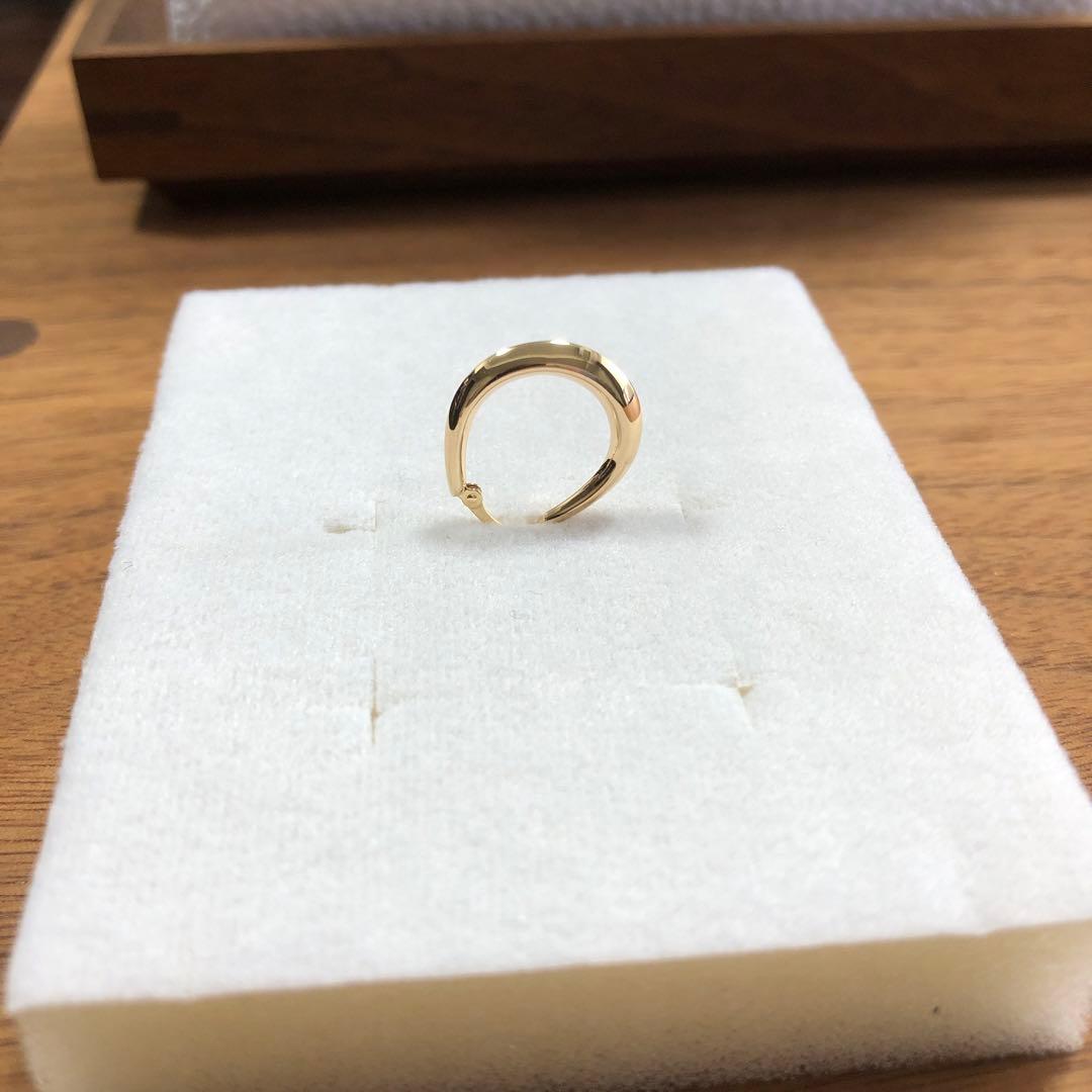 美品 COCOSHNIK ココシュニック フープピアス 片耳 k10 ピアス