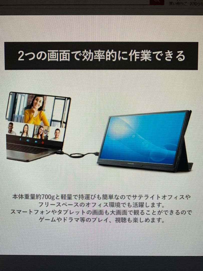 ☆新品・未使用☆モバイルモニター　多摩電子工業　TSK122　15.6型