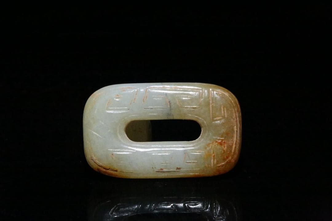 周代 神獣装身具 中国古玉老和田玉 ペンダント 骨董工艺品收藏品