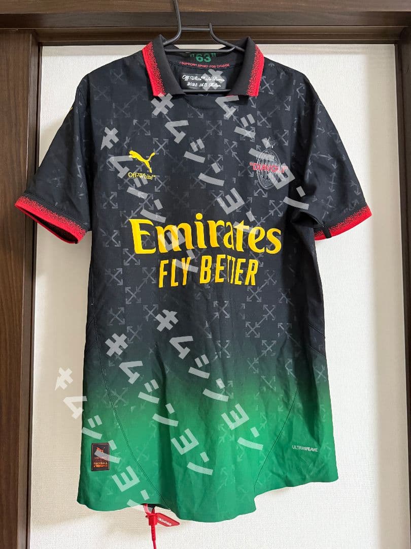 【箱付き正規品】24-25puma×OffWhite AC Milan4th