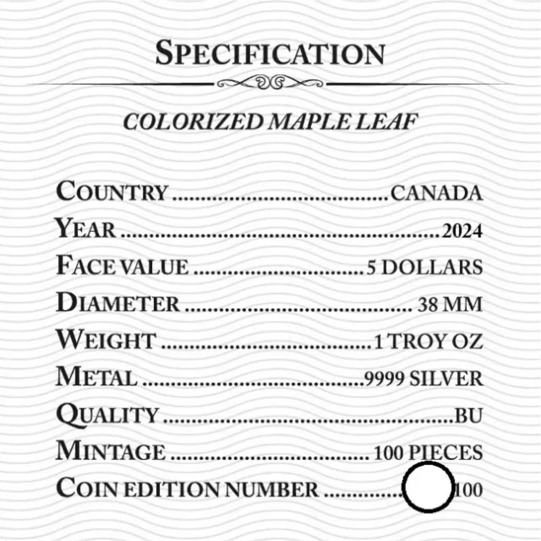 【世界100枚限定】カナダ メイプルリーフ 銀貨 ファルコン ハヤブサ 1オンス
