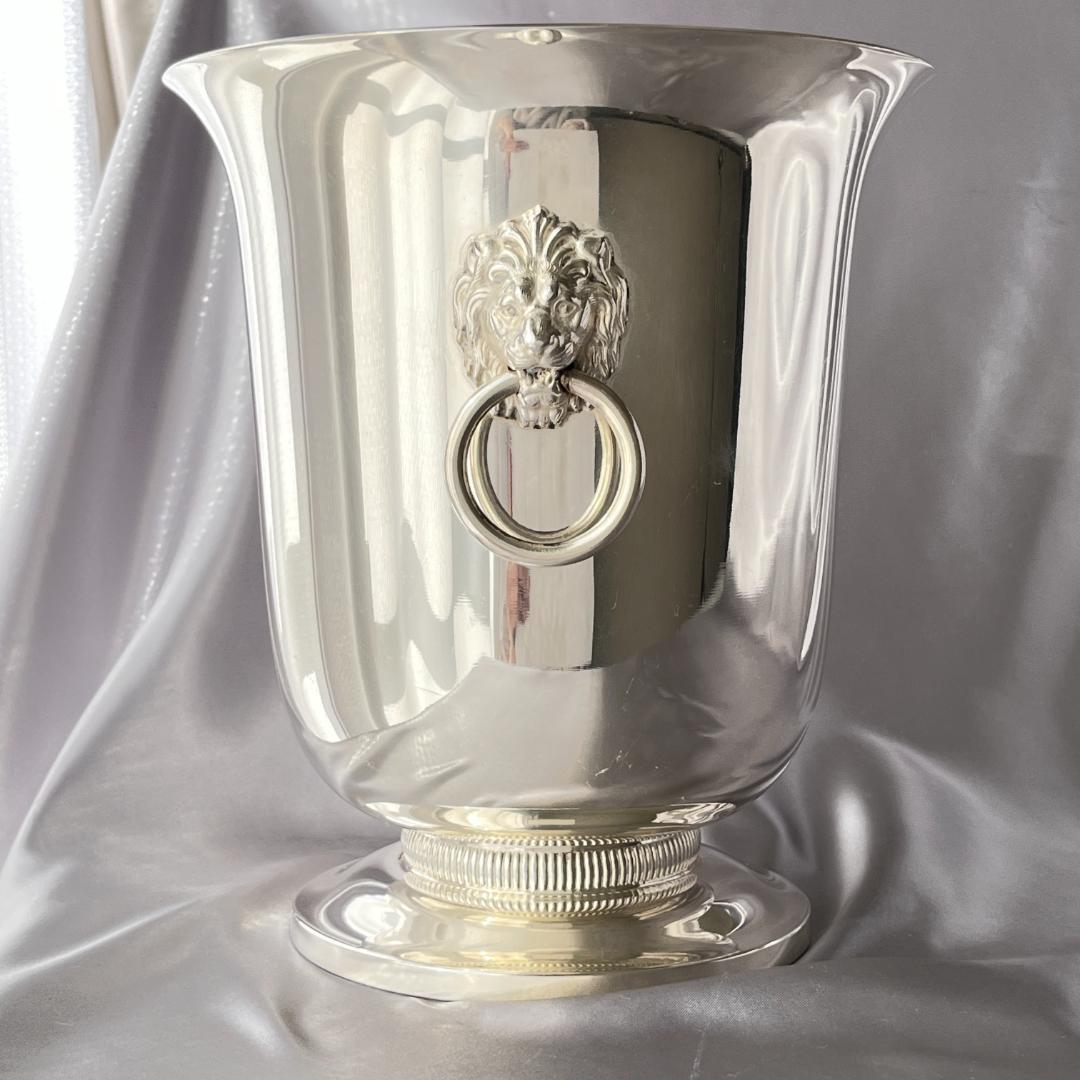 【仏蘭西】ライオンのワインクーラー / シャンパンクーラー 【シルバープレート】