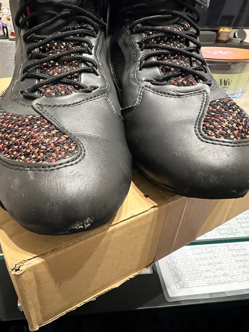 Alpinestars バイク用ブーツ ブラック/レッド/イエロー