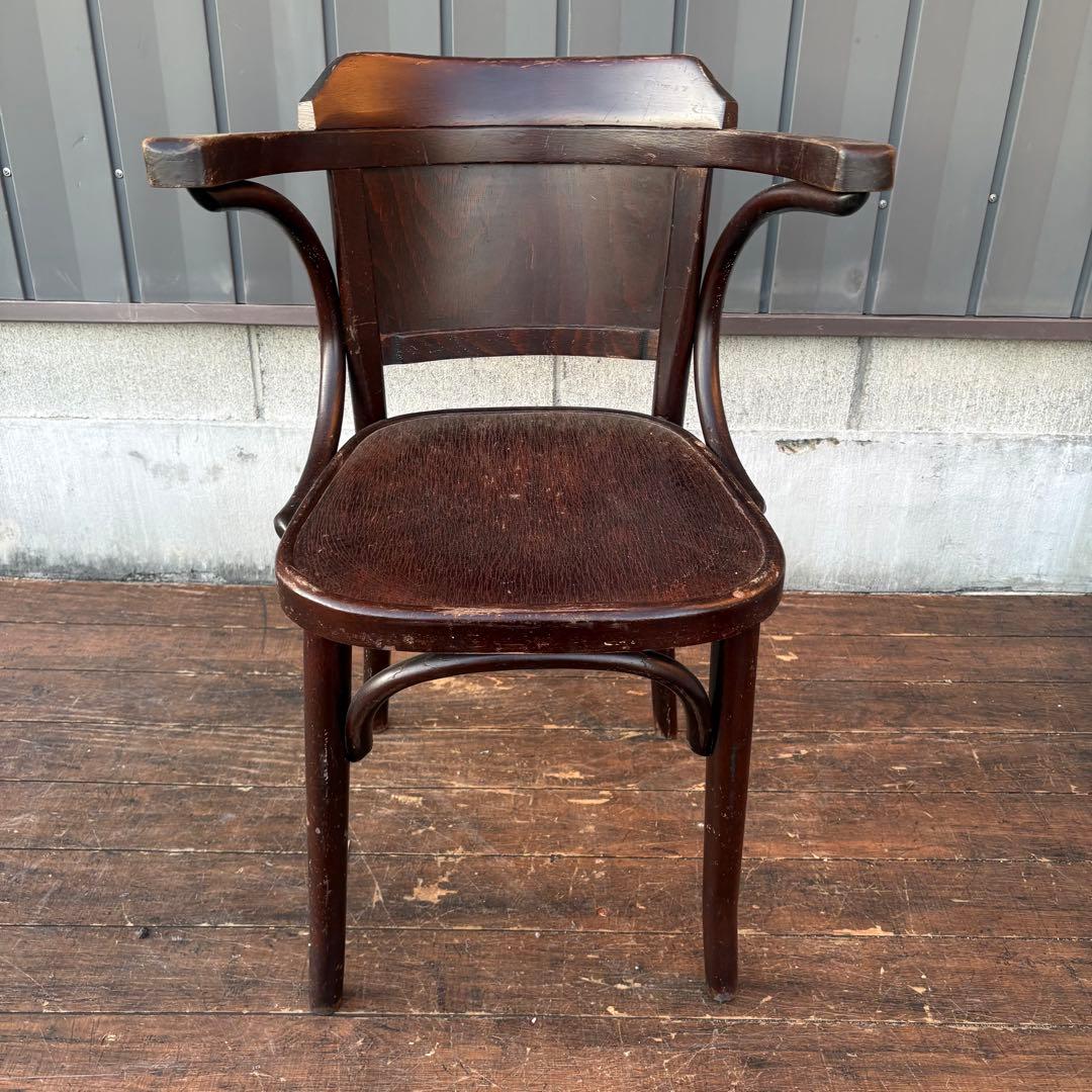 ③ルーマニア製 ヴィンテージ ベントウッドチェア アームチェア 曲木椅子 古家具