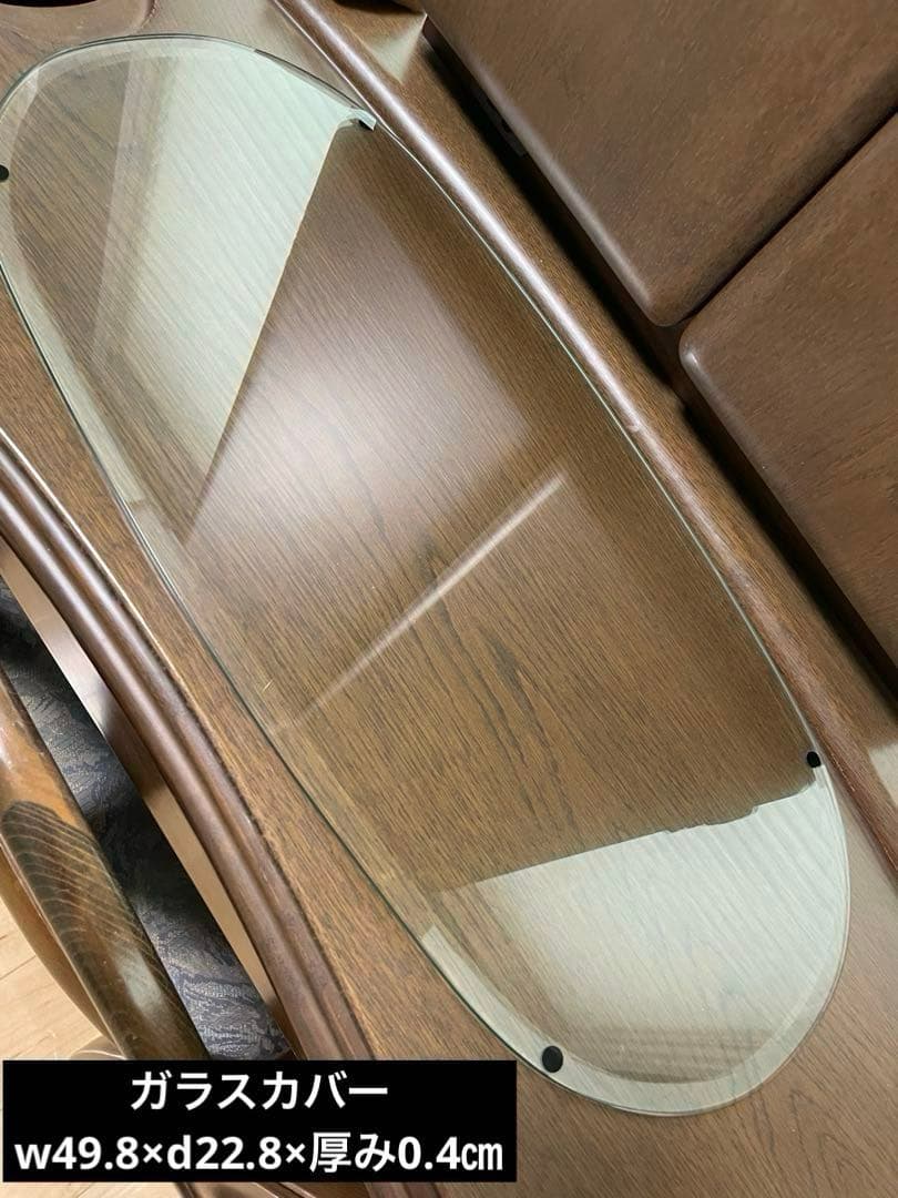 【引き取り限定 大阪】ドレッサー 3面鏡/椅子/ガラス板/コンセント/手鏡付