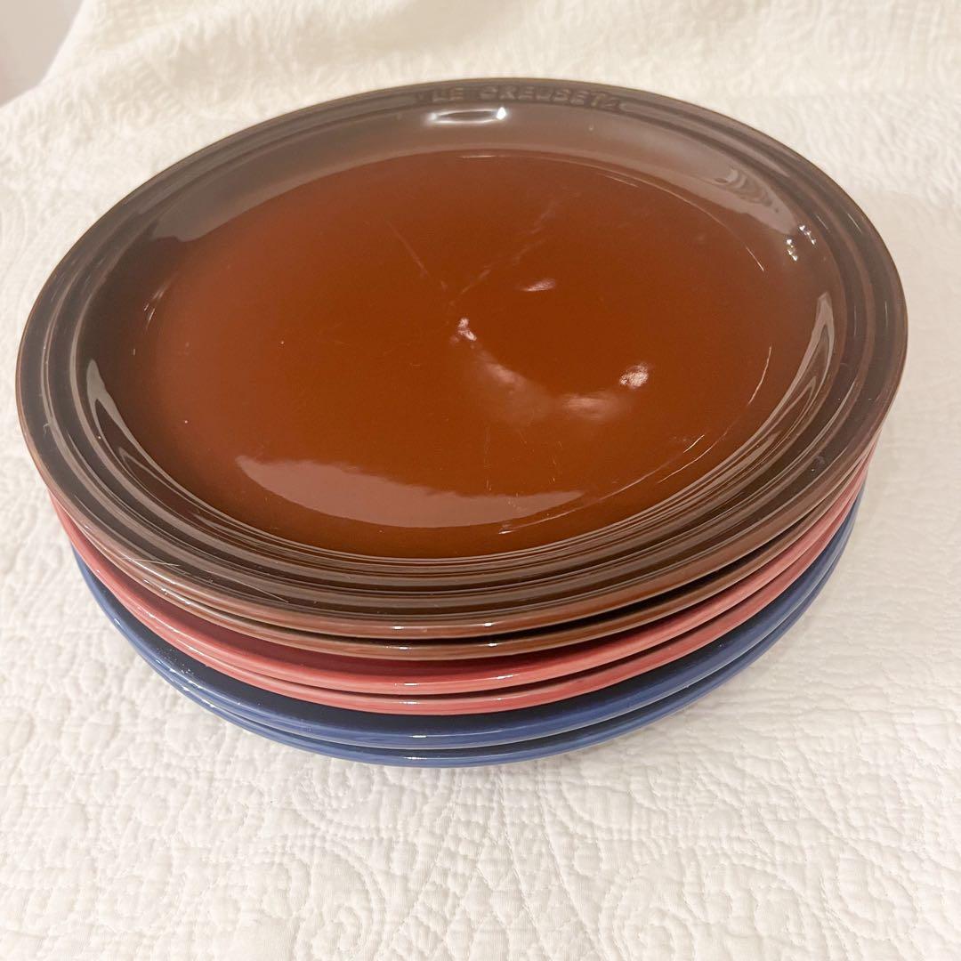 ②ルクルーゼ ラウンドプレート 6枚セット 27cm 大皿