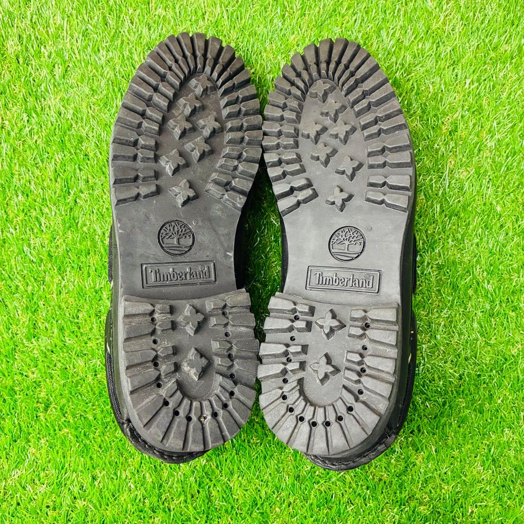 着用1回 ティンバーランド 3アイ クラシック ラグ モカシン 本革 厚底 25