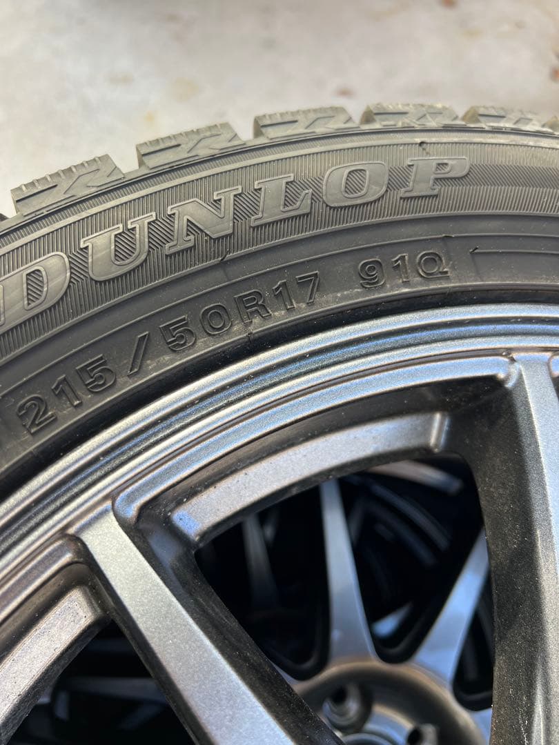 17インチ スタッドレス ホイールセットダウンロップ