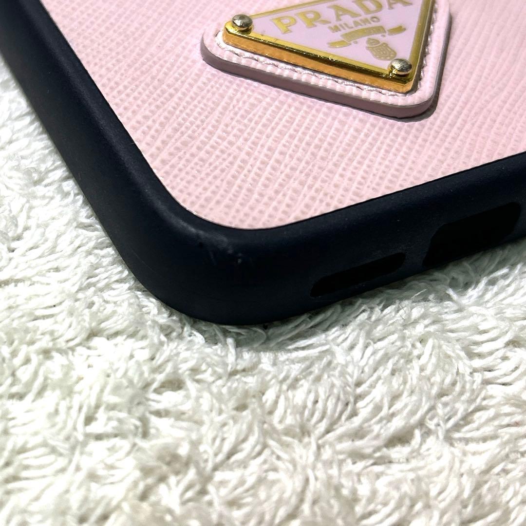 極美品　PRADA プラダ　iPhone14 pro ハードケース　ピンク