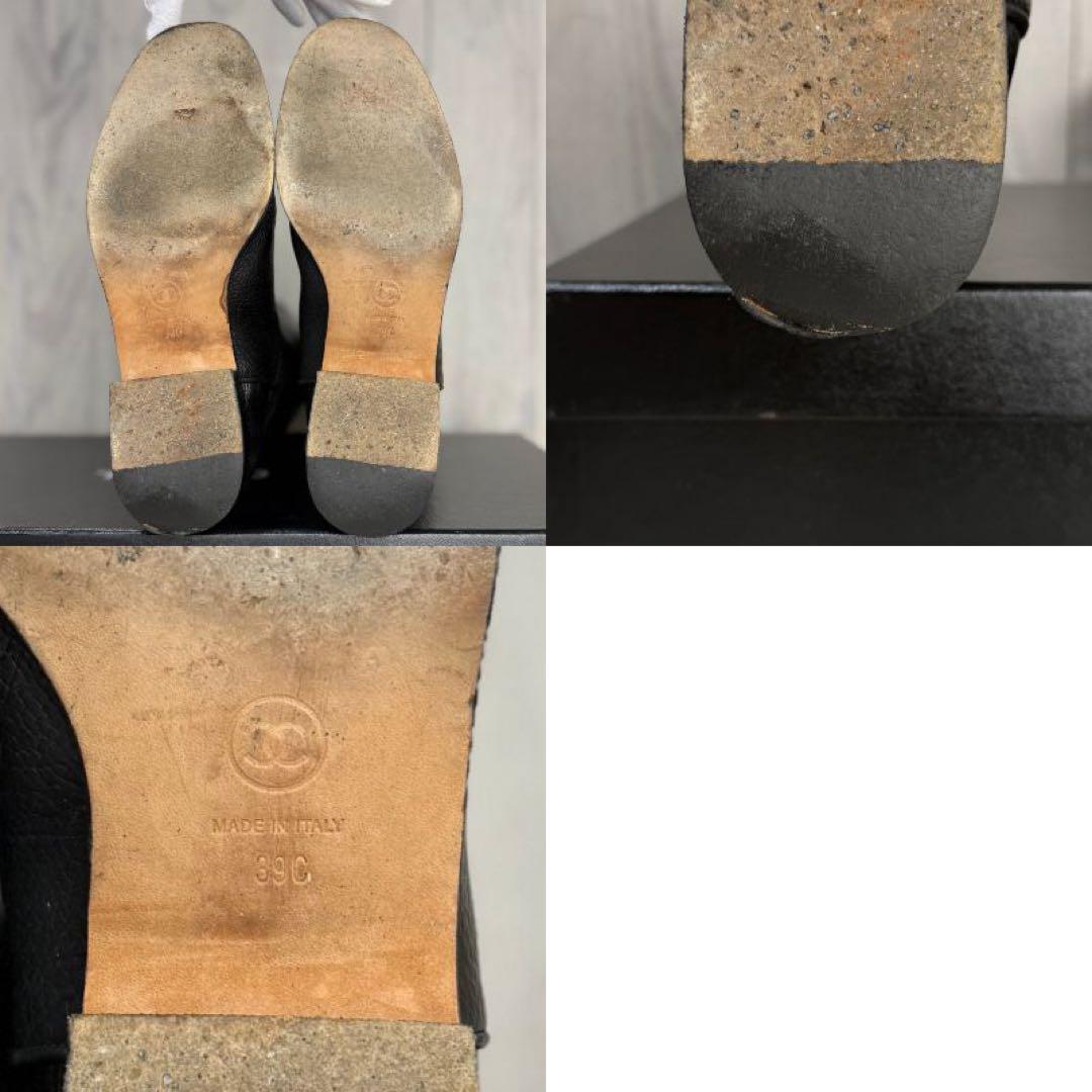 人気♡39♡25cm♡CHANEL シャネル ココマーク ロングブーツ COCO