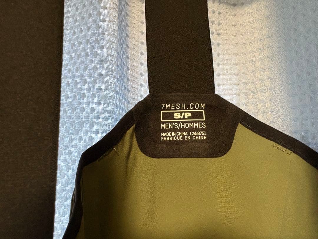 ティアグラさん専用　7mesh ビブタイツ S/M オリーブ色 ポケット付き