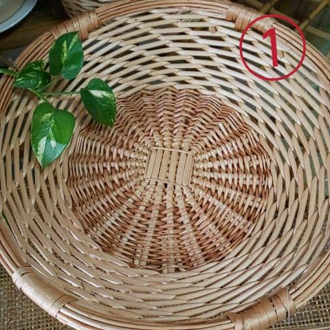 ✨新品未使用・かごまとめ売り・籐かご特大カゴ2点セット