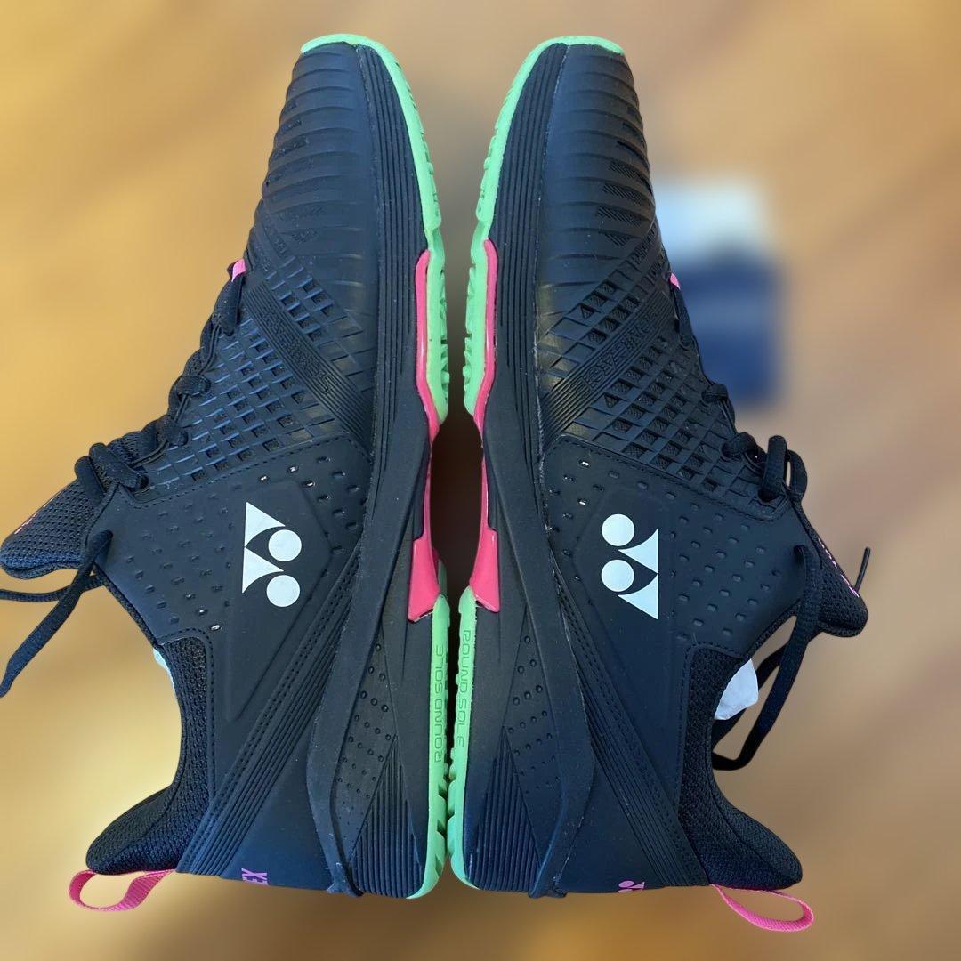 YONEX テニスシューズ ブラック/ピンク/グリーン29㎝