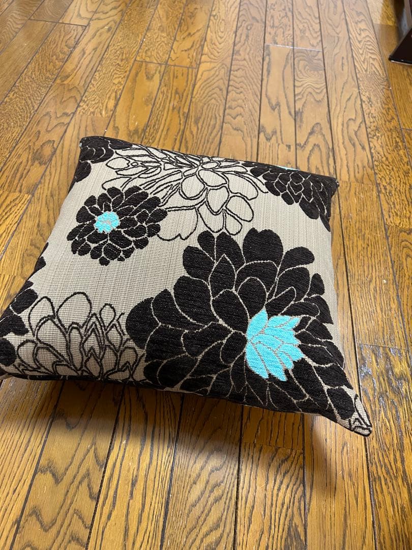 美品　エーフラット　中綿つき PUブラウン　CLインディゴ