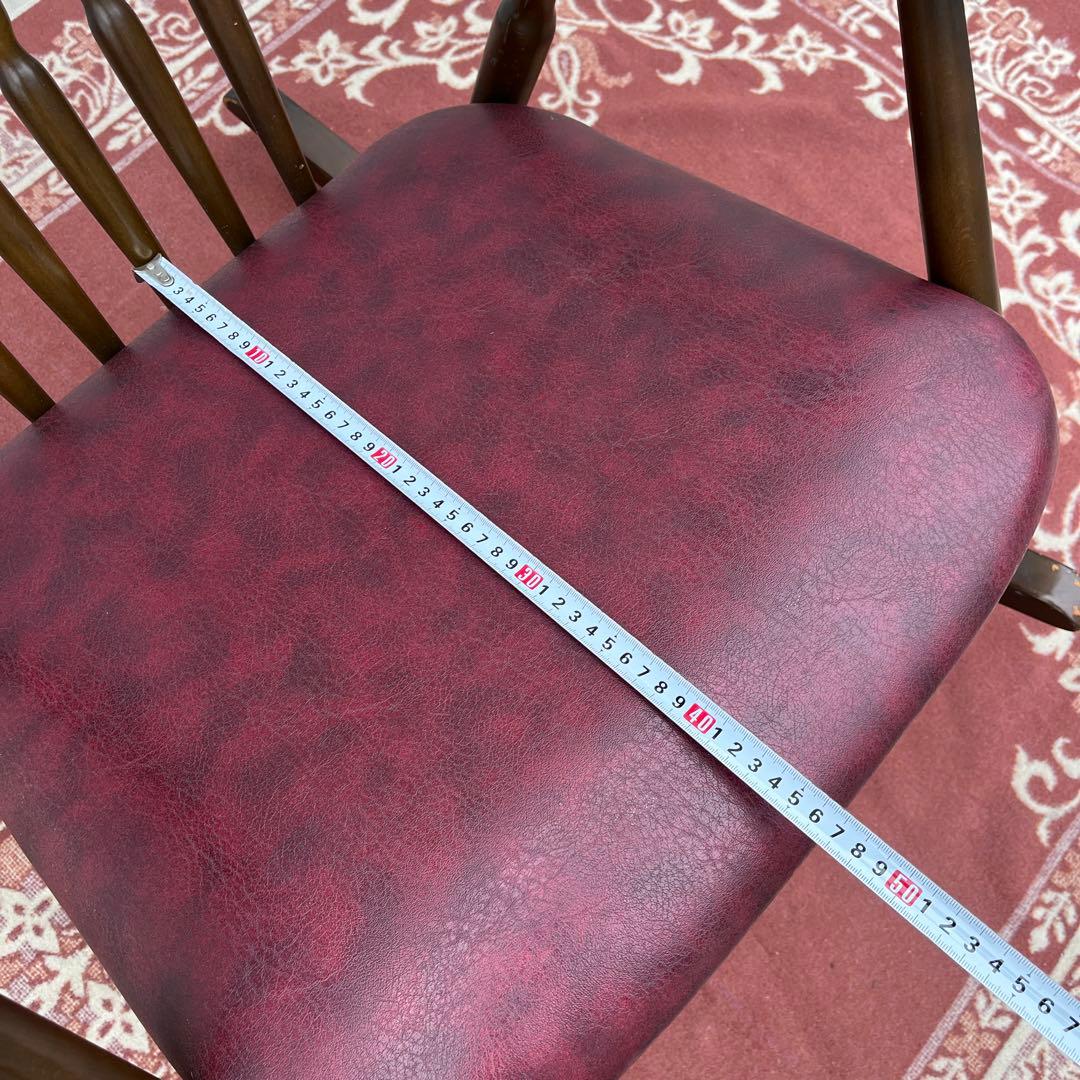 古家具ビンテージ品◾️鳥取家具 木製フレーム ロッキングチェア ミッドセンチュリー