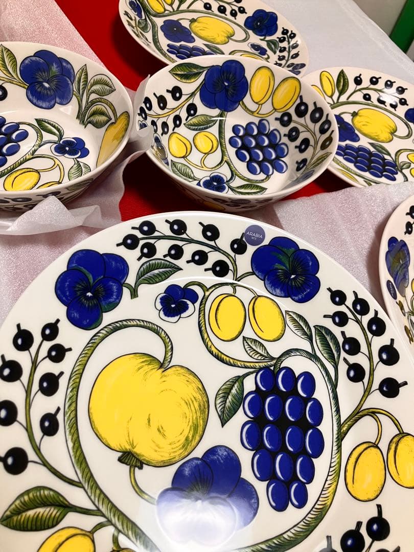 Arabia アラビア Paratiisi（パラティッシ）プレート6枚セット