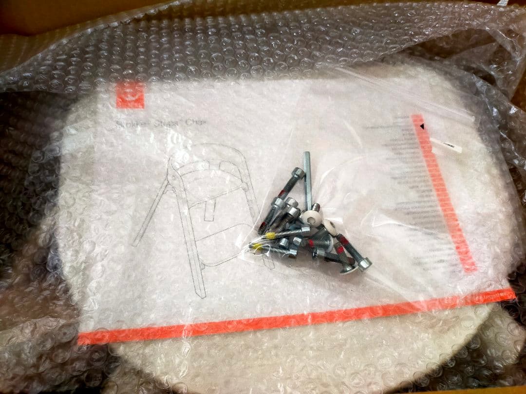 ホワイト　ストッケ　ステップス　チェア　ベビーチェア　取説、レンチ付