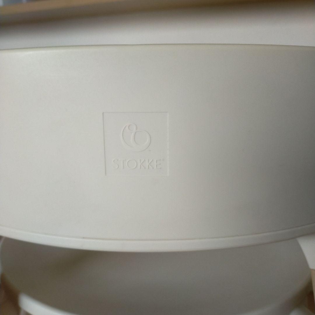 ホワイト　ストッケ　ステップス　チェア　ベビーチェア　取説、レンチ付