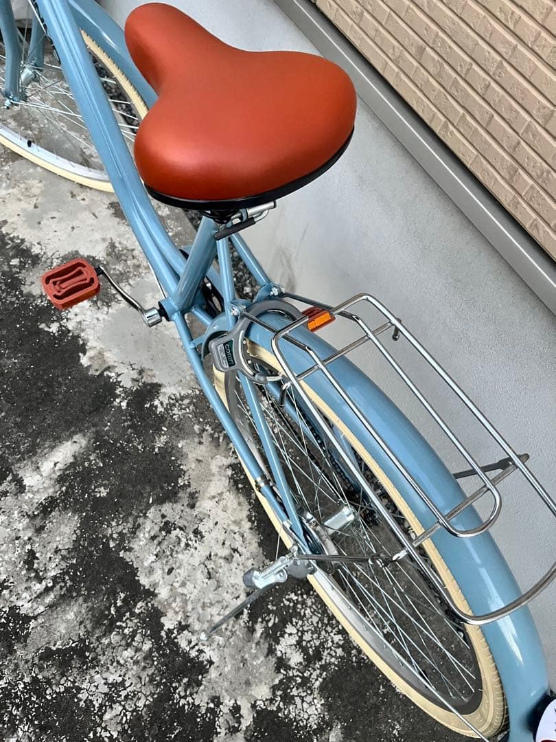 【直接引き渡し】水色シティサイクル 26インチ　大人もOK 簡易工具空気入れ付き