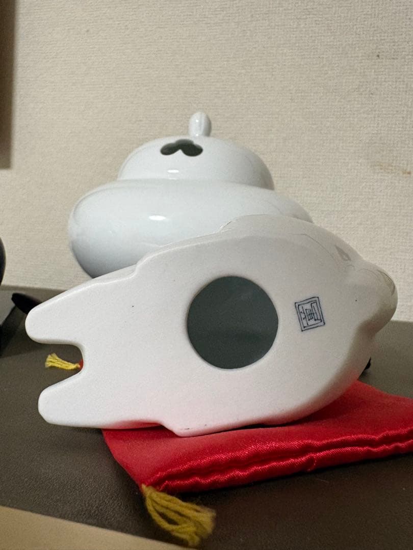 畑萬置物(亥、兎2点)井上萬二香炉セット販売(バラ売可)