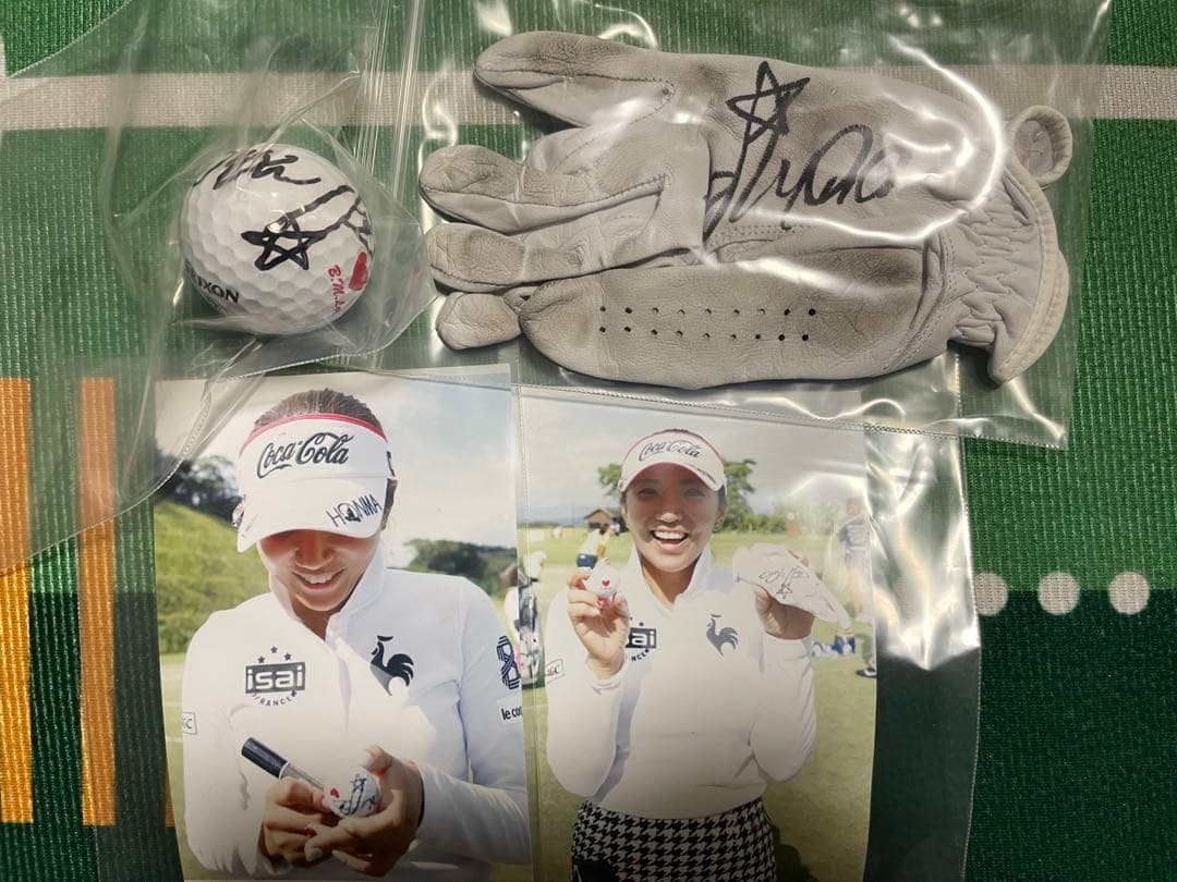 イボミ　直筆サイングローブ・ボール・キャップ　　セット　イ・ボミ