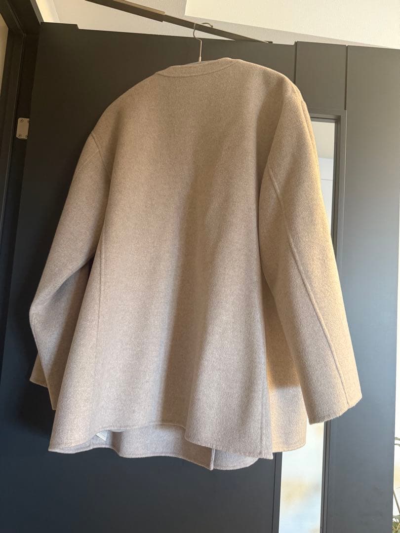 スローブイエナ　HAMILTON ダブルフェイスウールショートコート