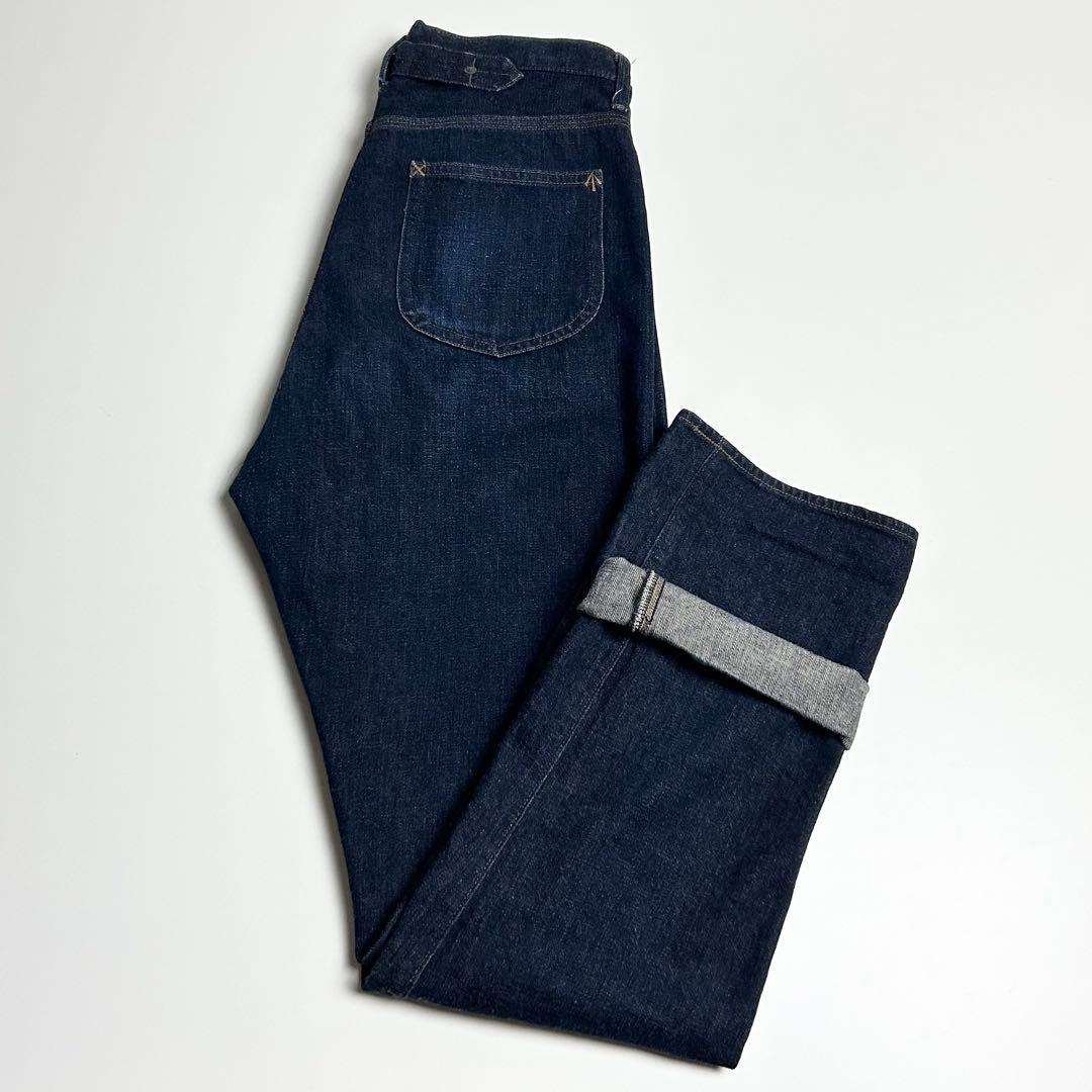 【美品】ナイジェルケーボン/12oz/ヴィンテージ5ポケットデニム/シンチバック
