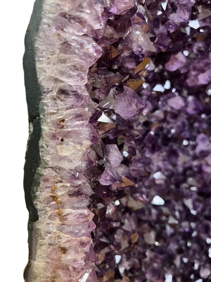 稀少鉱物 カコクセナイト内包（レインボー発色）アメジストドーム 約60cm