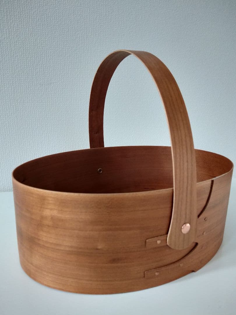 オーバルボックス　チェリー材