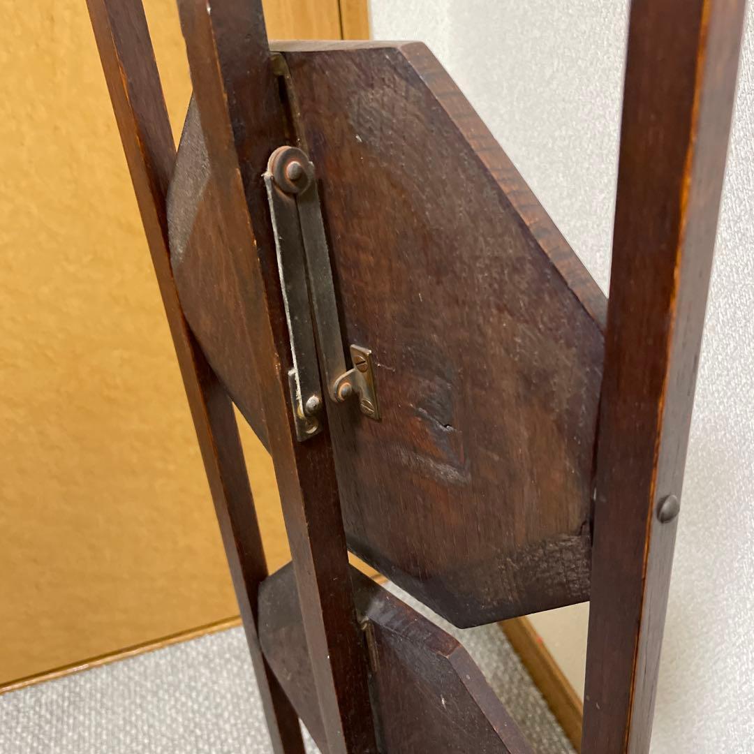 1／27まで発送停止。 木製 3段 ケーキスタンド 八角形　アンティーク