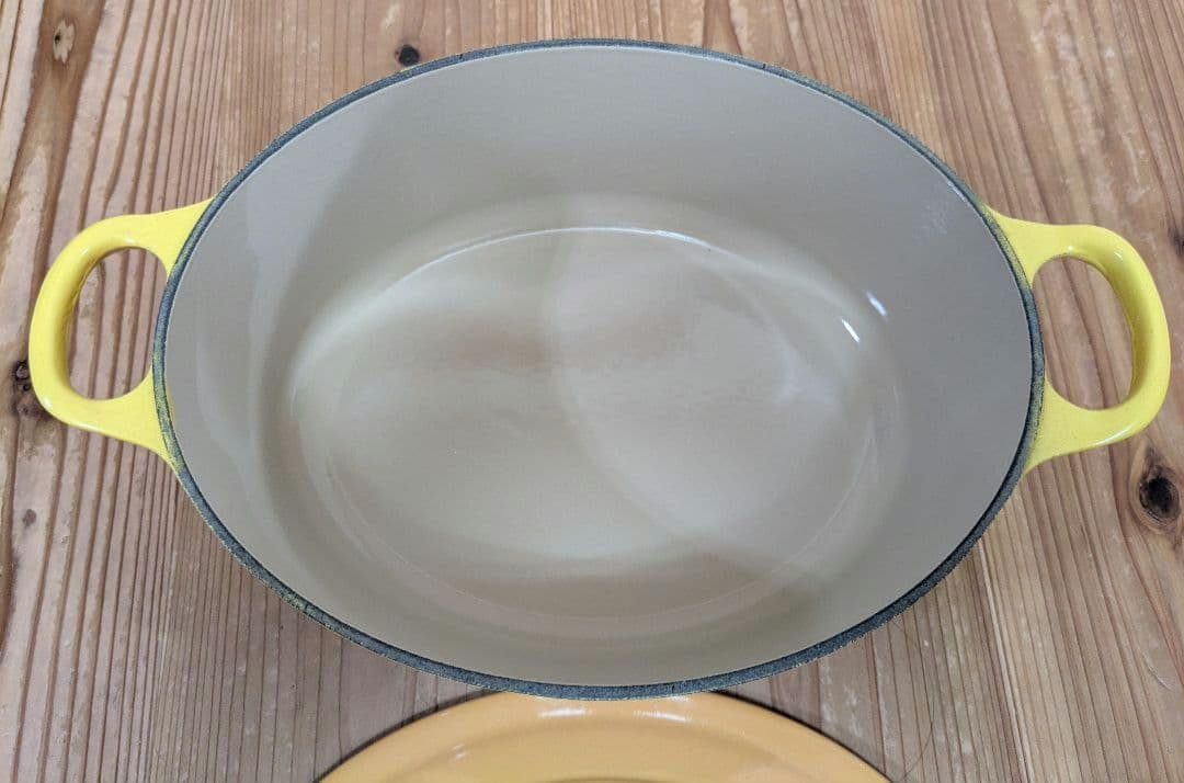Le Creuset イエロー 両手鍋　25cm
