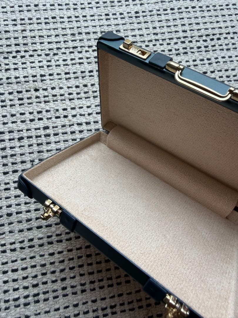 非売品 GLOBE-TROTTER 名刺入れ トランク型　新品　ネイビー