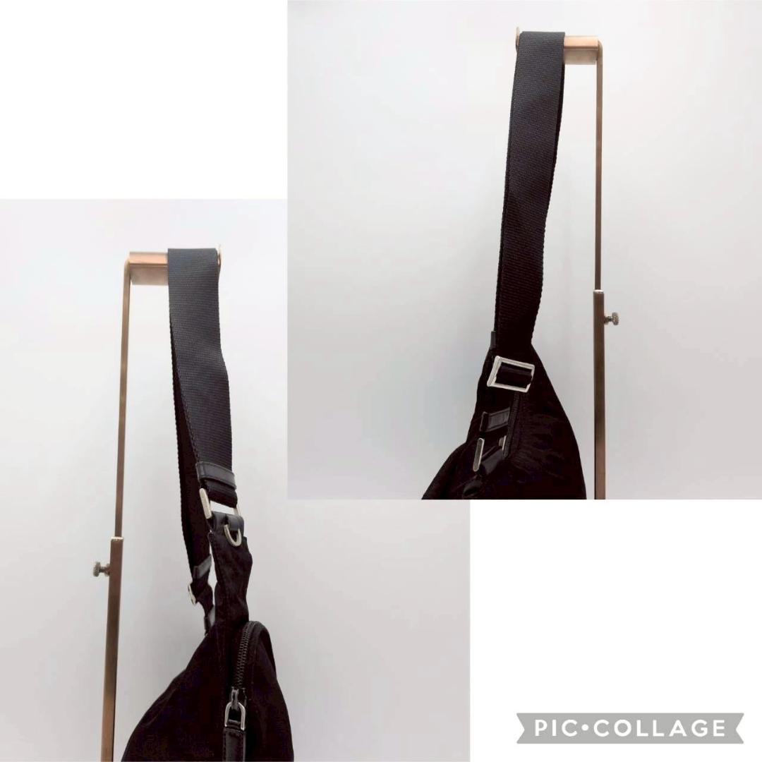 PRADA プラダ テスートナイロン ワンショルダーバッグ ブラック 黒 レザー