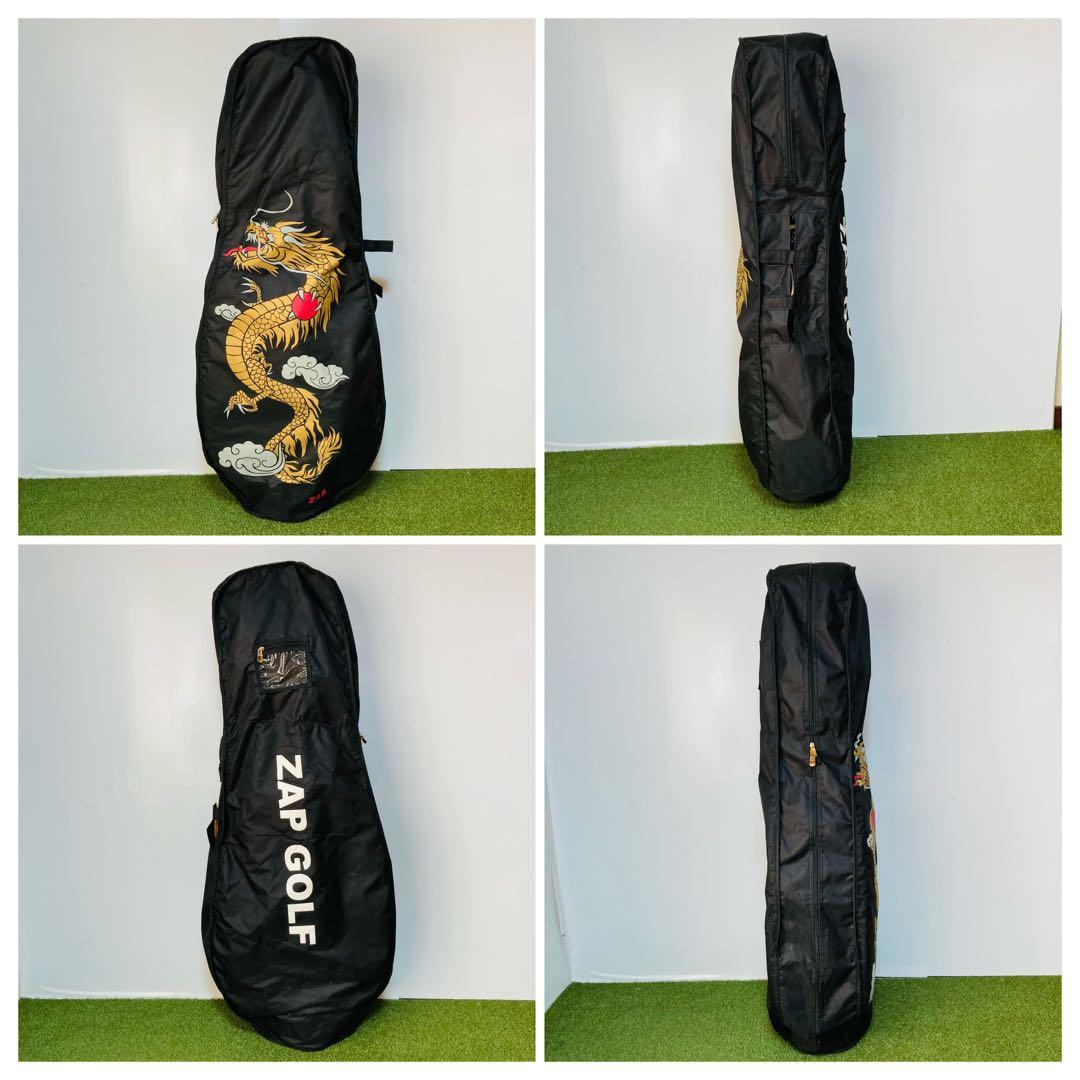 ゴルフ 美品 ZAP GOLF ケース付 エナメル 9.5型キャディバッグ