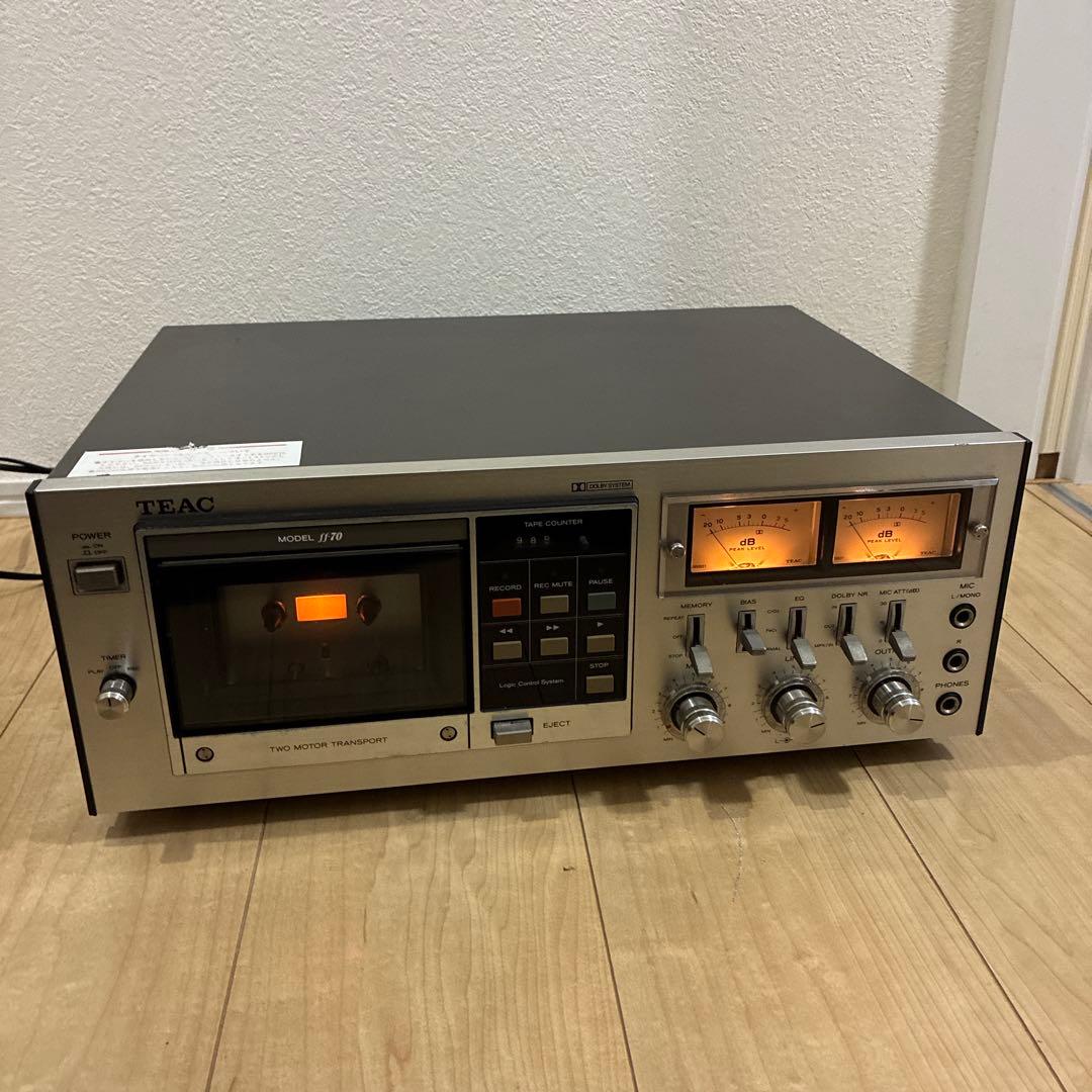 ジャンク　希少　TEAC FF-70 カセットデッキ ティアック