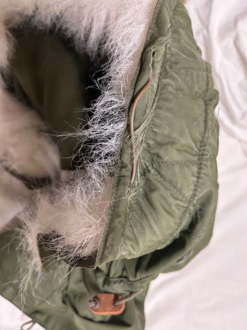 【ワンウォッシュ】m-65 フィッシュテール　シェル＋フード　米軍実物　M-R