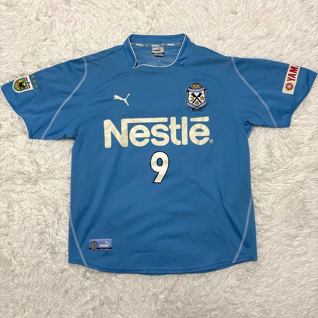 レア 中山雅史 ゴン ジュビロ磐田 2003年 サイン入り ユニフォーム XO