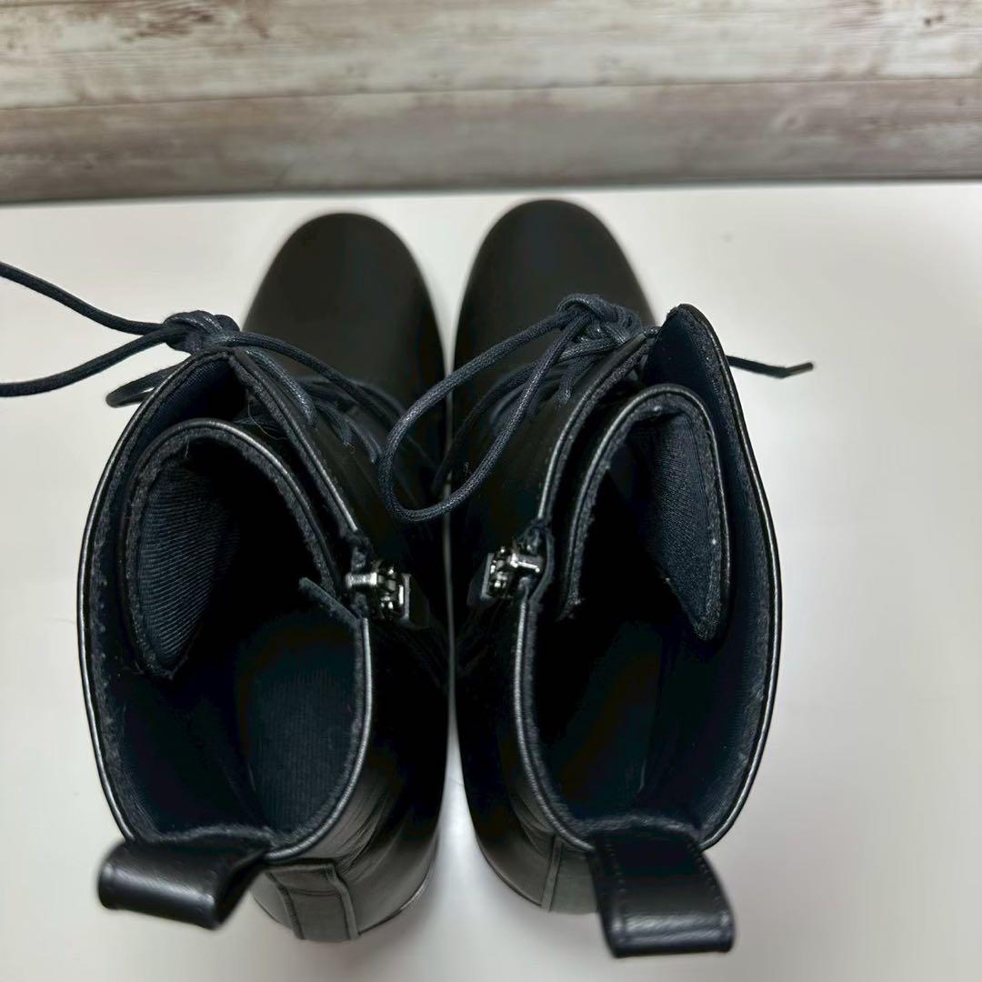 【未使用品】 Hills Avenue レースアップ ショートブーツ ブラック