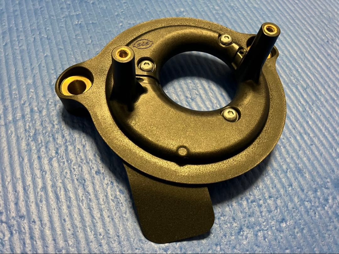 S&S【ステルスエアクリーナキット ティアドロップ ダーククロームカバー】