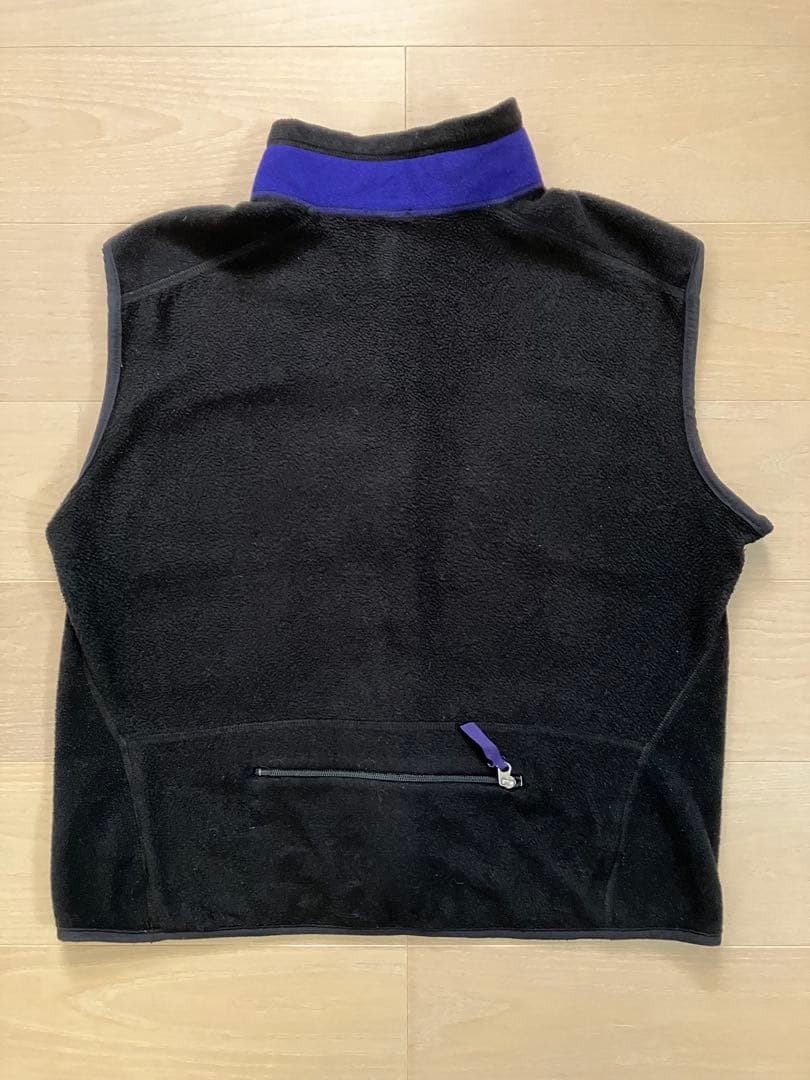 patagonia 90s USA ブラック フリース ベスト　希少XL