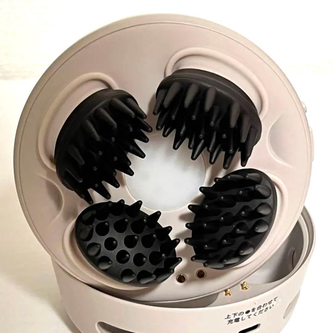 フェスティノ 充電式EMSヘッドスパ プレミア サンドベージュ SMHB-044