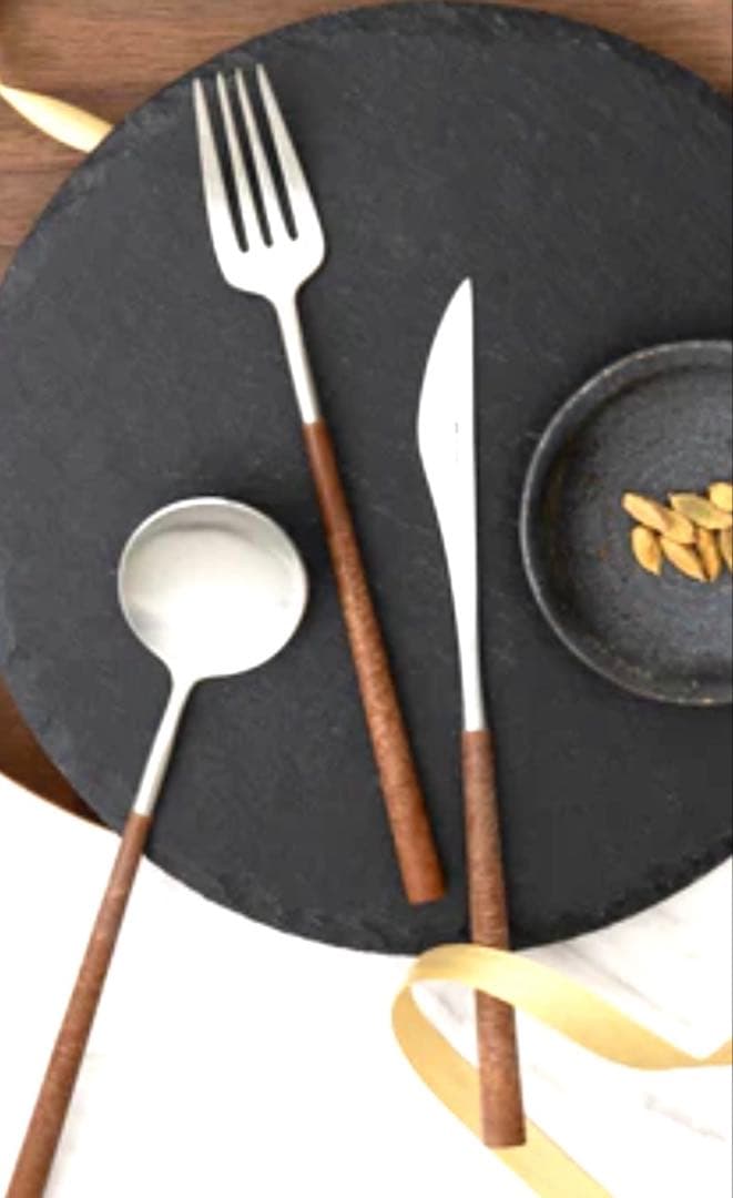 新品箱付 BELO INOX ベロイノックス カトラリー 6本セット ブラウン