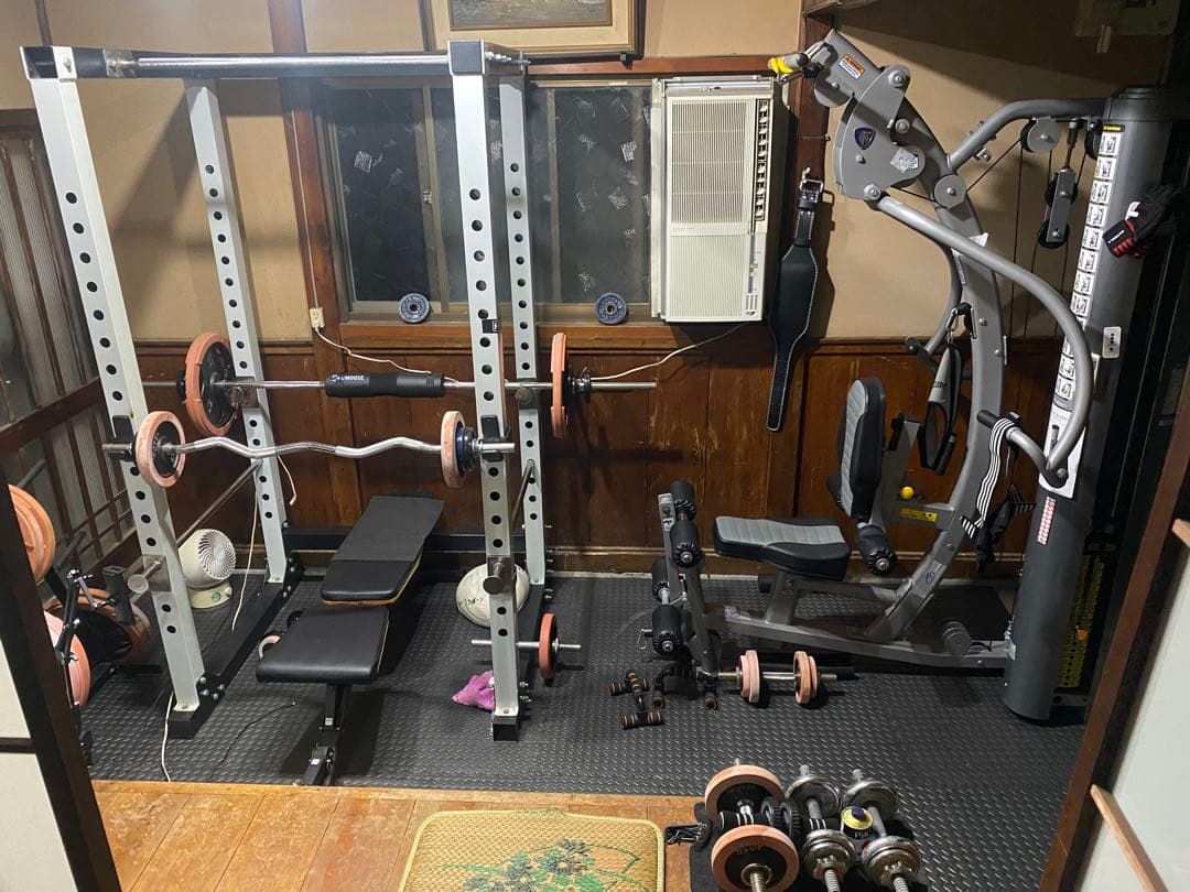 バーベルラック アイロテック455 パワーラック一式