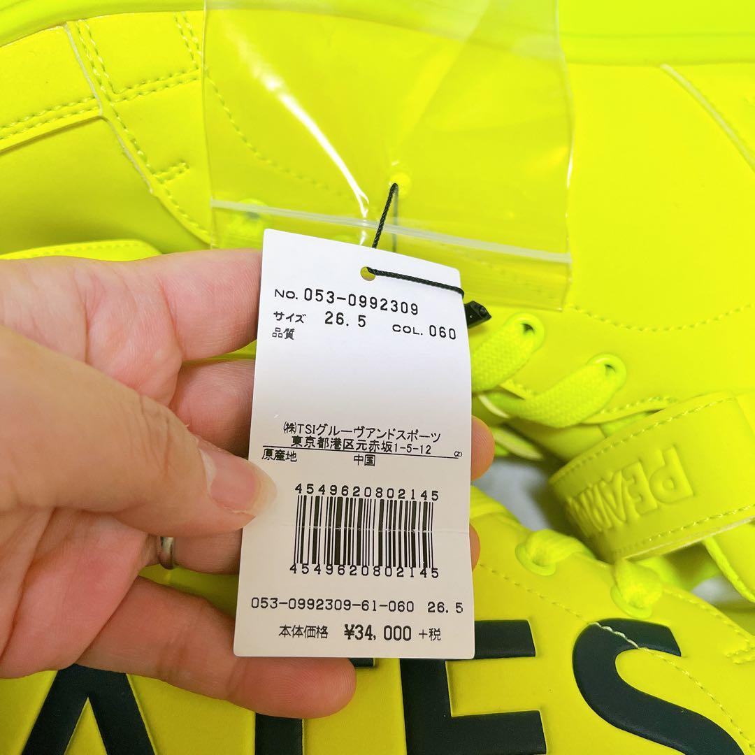 【新品未使用】PEARLYGATES ゴルフシューズ 蛍光イエロー 26.5