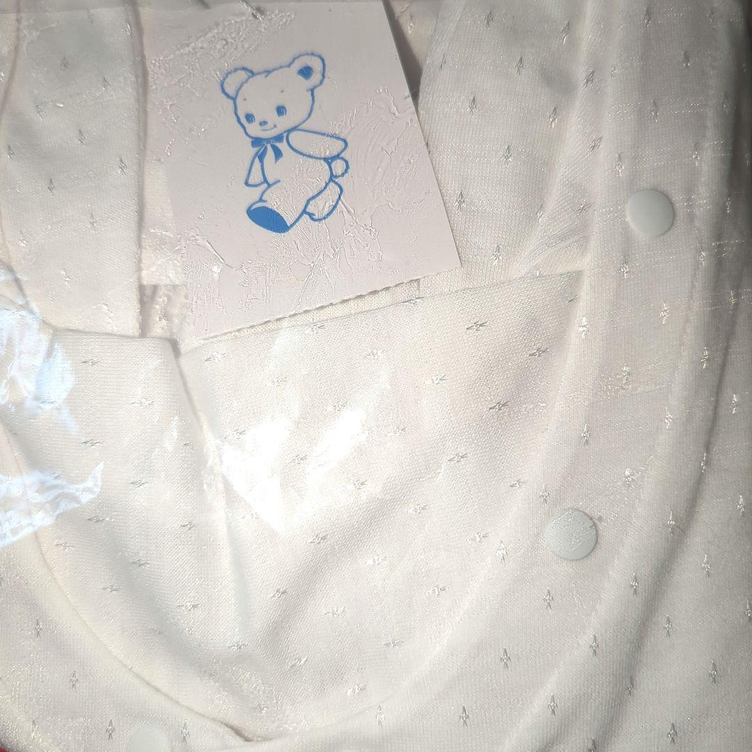 familiar 赤 チェック柄カバーオール 60cm ★ロンパース　春夏〜秋