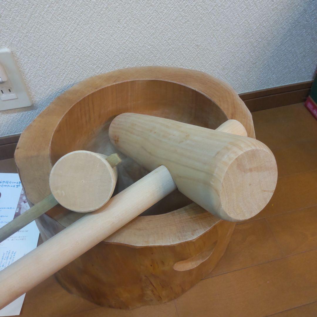 ミニうす　臼と杵　杵は2本です　美品