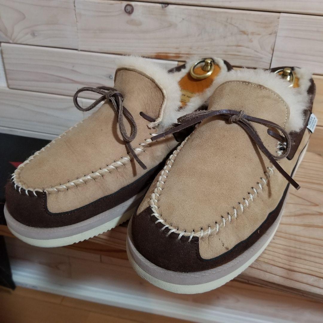 美品　SUICOKE スイコック ムートン モカシンシューズ　28.0 厚底