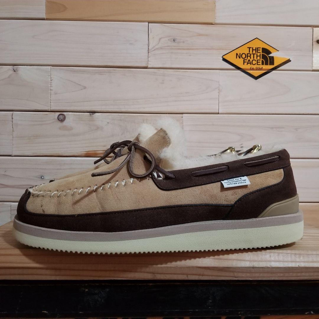 美品　SUICOKE スイコック ムートン モカシンシューズ　28.0 厚底
