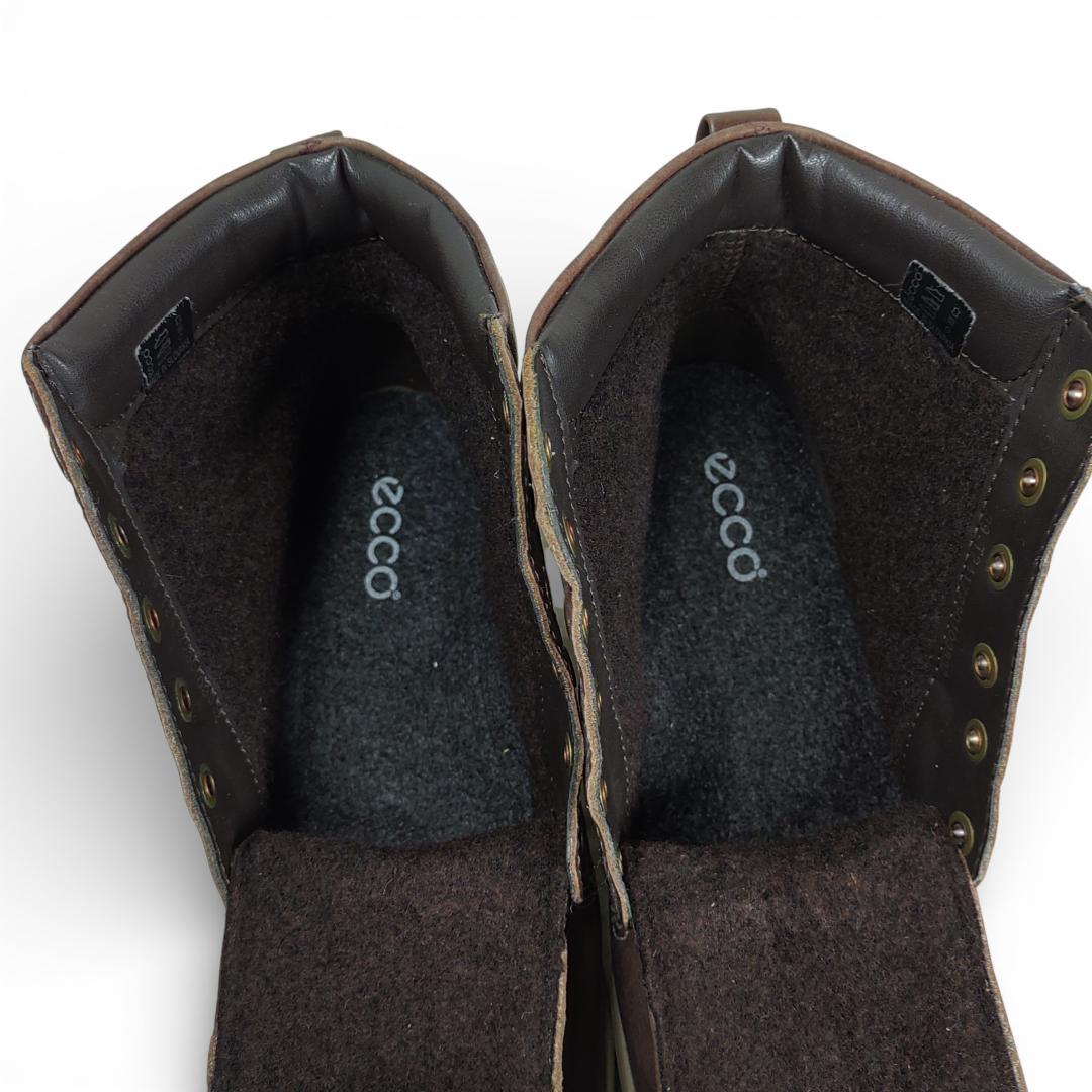 エコー|ショートブーツ|ボア素材|39|濃茶|i1800